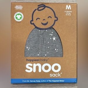 Happiest Baby Snoo Sack Set - Gray and cream/black  medium